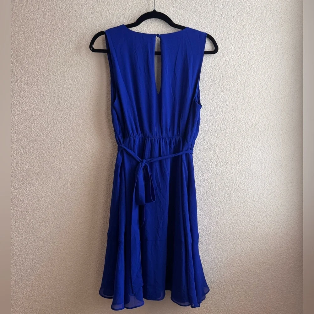 Mini Chiffon Ruffle Surplice Dress 0X